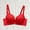 Red, variant on Womens Bras Comfortable Lace Padded Bras Spaghetti Straps Plunge Underwire T Shirt Bombshell Bra Lift Up M