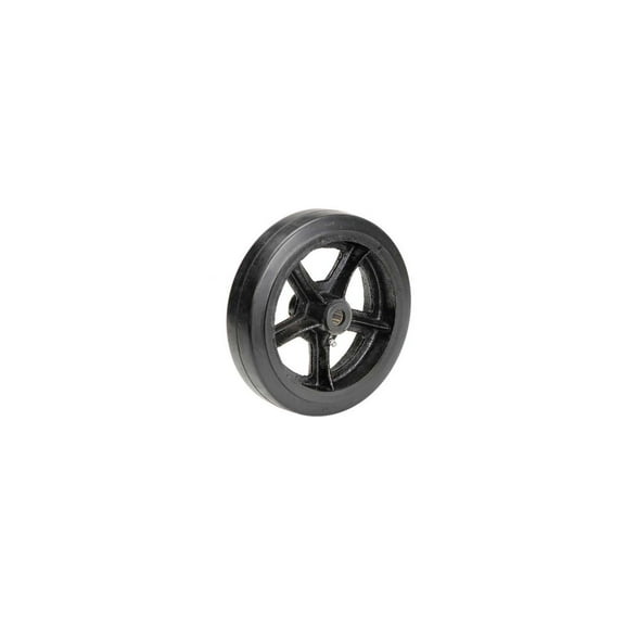 Global Industrial 10"" x 2-1/2"" Mold-On Rubber Wheel - Axle Size 3/4""