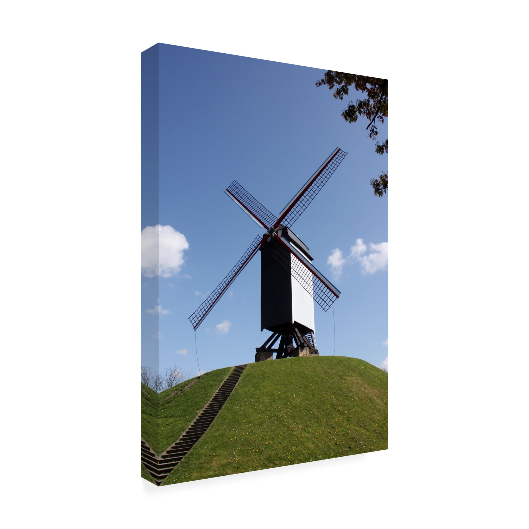 Canvas Wall Art - DANE 'Brugge 40' Wall Art for Living Room, Bedroom, or Office Décor by Trademark Fine Art - 16 x 24 Inches