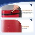 thumbnail image 3 of Iso Stainless Steel 13 Gal. Motion Sensor Automatic Trash Can, Red, 3 of 19