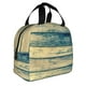thumbnail image 2 of Easygdp Retro Wooden Bolsa Térmica Premium - Tela Oxford Impermeable, Gran Capacidad, Bolsillo Frontal, Unisex para Trabajo, Escuela, Actividades al Aire Libre y Picnics, 2 of 8