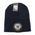 thumbnail image 6 of Rapid Dominance Navy Text Military Work Mens Short Beanie Cap [Navy Blue], 6 of 7