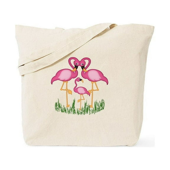 CafePress - So Sweet Flamingos Tote Bag - Unisex Canvas Tote Bag, Beige, 1-Piece