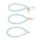 thumbnail image 2 of 3 pulseras de perlas brillantes Bling Bling H52 azul claro, 2 of 12