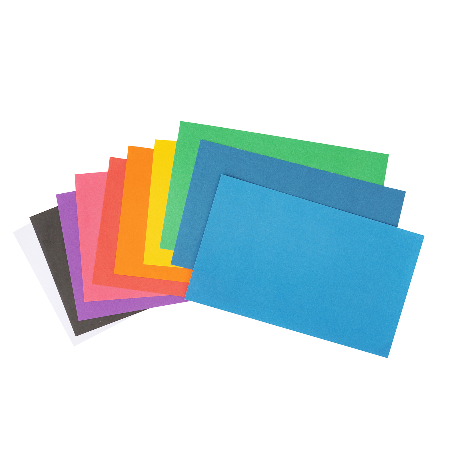 Colorbok Primary Multicolor Card Stock Paper Photo Mats, 4.5" x 7.25", 67 lb./100 gsm, 100 Sheets