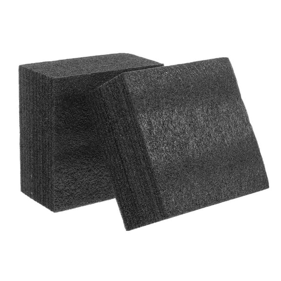 Clispeed 2Pcs High Density Black Foam Blocks for Flower Arrangements and Craft Use