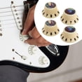 thumbnail image 5 of 4 Pieces Electric Guitar Knobs Speed Control Abalone Hat Cap for Bass Instrument Maintenance Repair, 5 of 9