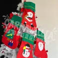 thumbnail image 3 of Botas Navideñas Paquete 12 Pz Surtido Económico Fieltro Sant, 3 of 8