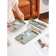 thumbnail image 1 of 1pc Modern Handle Design Kitchen Serving Tray Made Of Ps Material, 1 of 4