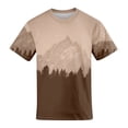 thumbnail image 4 of Qwertyu Oversized Tshirts for Men Short Sleeve Crew Neck Summer Shirts Casual Loose Cotton Vintage Tee Light Brown L, 4 of 5