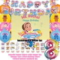 thumbnail image 1 of Cartoon English Teacher Theme Child Birthday Party Decor Ms&Racheled Balloon Banner Backdrops Cupcake Toppers for Kids Gifts R-8 Other, 1 of 6