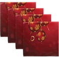thumbnail image 5 of GZHJMY Merry Christmas Tree Ball Red Polyester Cloth Dinner Napkins with Hemmed Edges 1 Pack Oversized 20 x 20 inches for Wedding Party Family Holiday Decorative Washcloths, 5 of 7