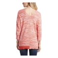 thumbnail image 2 of Vince Camuto Womens 2-Tone Pullover Sweater, Orange, Medium, 2 of 4