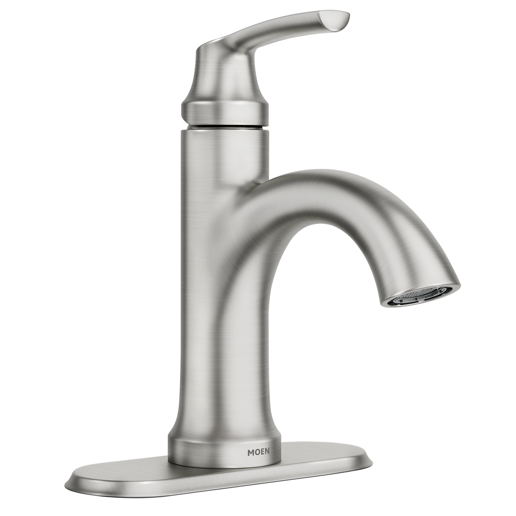 Moen Wellton Spot Resist Brushed Nickel Bathroom Faucet, 84980SRN