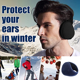 thumbnail image 5 of Orejeras de invierno para hombres y mujeres - Calentadores de orejas de lana plegables - Pefer para esquiar al aire libre, 5 of 5