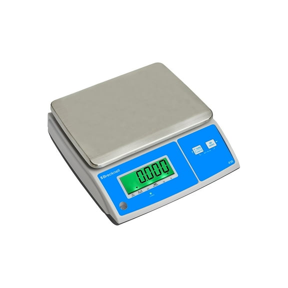 Brecknell Model 430 Digital Portion Control Scale White/Silver/Blue 15 Lbs. Capacity 430-15