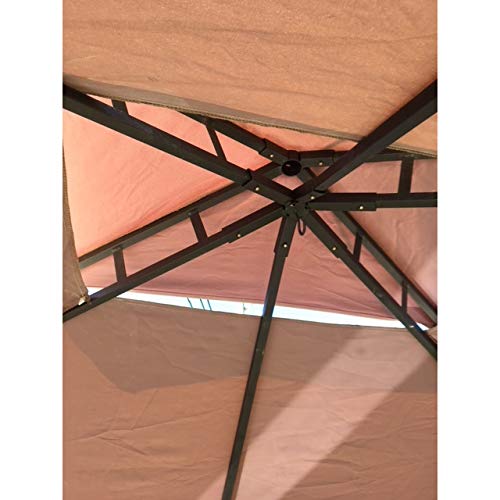 Garden Winds Custom Fit Replacement Canopy Top Cover Compatible with Aldi Gardenline Belavi Grill Gazebo – Green, 350 - Top Tier 34" x 21", Bottom Tier 96" x 60"