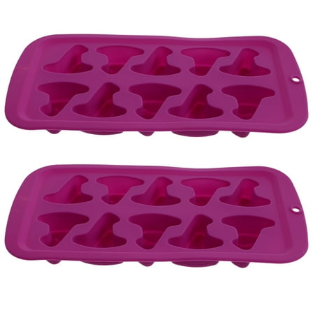CTIRCHIU 2Pcs Silicone Wizard Hat Mold Chocolate Moulds for  Baking
