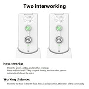 2 Pack Wireless Intercom System for Home - 3280ft Long Range, Voice Activated, Easy Setup for Elderly Room Communication, Portable Bidirectional Interphone