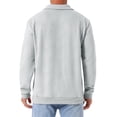 thumbnail image 3 of SUDADERA DE PULLOVER DE MANGA LARGA CON CREMALLERA CUARTO INSPIRADA EN CHIC PARA HOMBRE, PATRONES GEOMÉTRICOS, TALLA 2XL, GRIS CLARO, 3 of 5