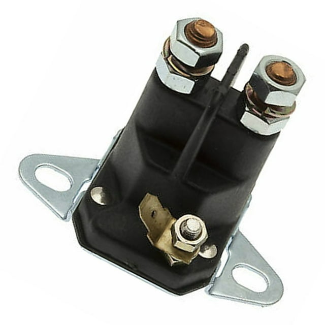 Mosiee Solenoid Switch Starter Magnet Ride On Lawnmower Tractor For 1/4In Poles Lawn Mower Parts Garden Tools Spare Accessoroes