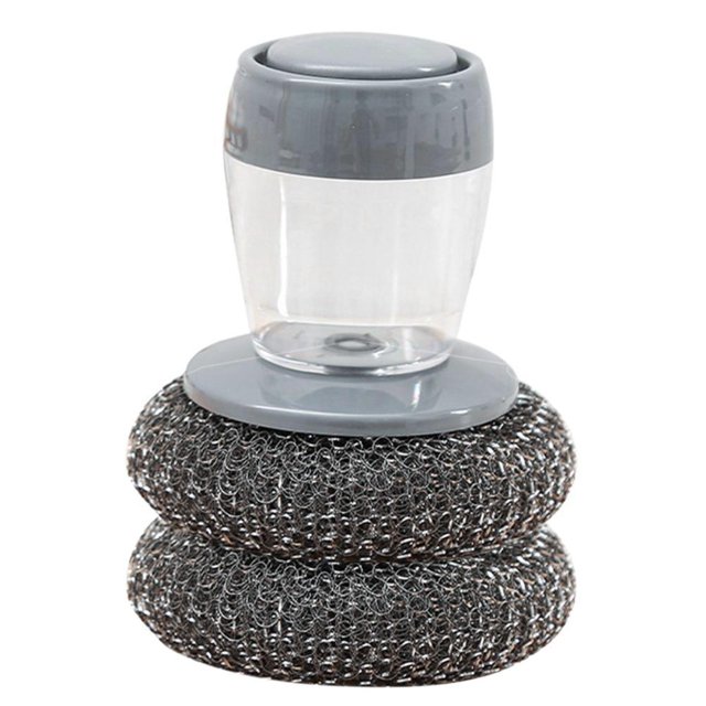 Palma Para Dispensar Jabón De Cocina, Cepillo Multifuncional Para Lavar Ollas, Cepillo De Limpieza Con Tanque De Almacenamiento, Cepillo De Limpieza Sweethay HA041741-02