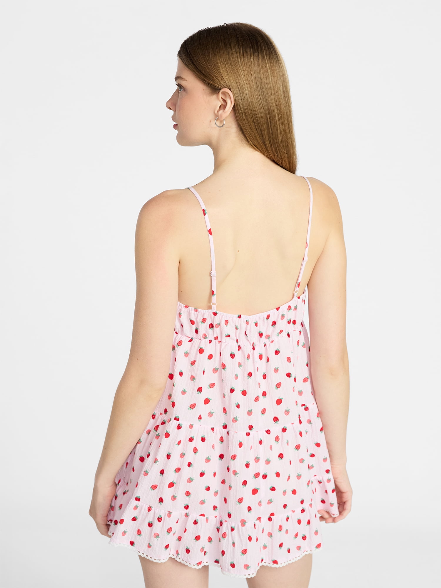 No Boundaries Woven Babydoll Sleep Dress, Women's Size XS - XXL