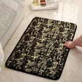 thumbnail image 3 of sruoe Bath Rugs, Bath Mats for Bathroom Floor, Bathroom Rugs, Non Slip WaterAbsorbent Stain Resistant Bath Mats, Polyester Mat, Bathroom Door Mat Household Use, Black, 3 of 7