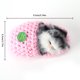 thumbnail image 5 of Gato durmiente en zapatilla muñeca zapatilla tejida gatito de piel sintética con sonido de maullidos Sywqhk libre de BPA, 5 of 9
