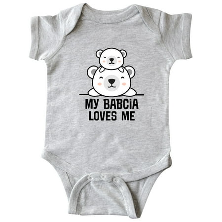 

Inktastic My Babcia Loves Me Bear Baby Boy Gift Baby Boy or Baby Girl Bodysuit