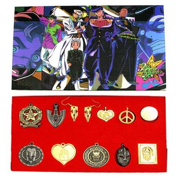 Item - Jojo's Bizarre Adventure Necklace & Keychain 12 pc. Pendant