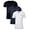 3-pack Black, Navy, White, variant on Men's Premium Basic V Neck T-Shirt 3-Packs - Soft & FItted S - 4XL