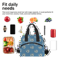 thumbnail image 7 of Herdesigns Paw Insulated Lunch Bag for Women Men Adults Large Reusable Lunch Box Dog Paw Leakproof Cooler Tote Bags with Adjustable Shoulder Strap, 7 of 7