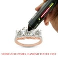 thumbnail image 7 of AFFY 3.24CT Moissanite Diamond 3 Stone Engagement Ring For Women 14K Solid Rose Gold-9, 7 of 7
