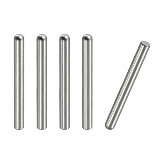 5x45mm Dowel Pins, 5pcs 304 Stainless Steel Round Head Flat Chamfered End Dowel Pin Bunk Bed Pins Shelf Pegs Support Shelves Fasten Elements