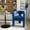 Navy, variant on SEYNAR Modern Velvet Upholstered Dining Chair,Barrel Side Accent Armchair Vanity Chair with Armrests and Open-Back for Living Room Kitchen Chair Dining Room Bedroom