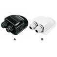 thumbnail image 3 of Solar Panel Double Cable 2 Junction Panels RV Electrical Holes Entry Gland Junction Box Campervan Camper Motorhome Round Sealing Case Power Accessories White, 3 of 9