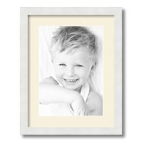 ArtToFrames 14x18 Matted Picture Frame with 10x14 Single Mat Photo Opening Framed in 1.25 Satin White Frame and 2 Ivory Mat (FWM-3966-14x18)