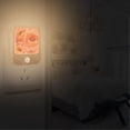 thumbnail image 2 of Yayeee 2-Pack Plug in LED Night Lights with Light Sensors Motion Detectors, Pink Flowers, 2 of 7