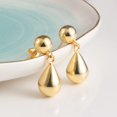 thumbnail image 6 of Lancharmed Gold Plated Earrings for Womens Trendy,Water Drop Pendant Earring Gifts for Mom, 6 of 8