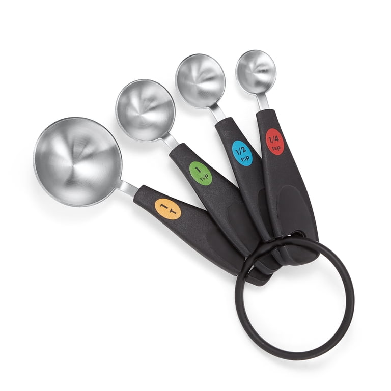 OXO Softworks Measuring Spoons, 4-Piece Stainless Steel photo 1