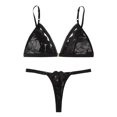 thumbnail image 1 of Gibobby Ropa interior mujer Ropa De Dormir Ropa De Dormir Mujer Cuello En V Bordado Encaje Lencería Lenceria China Gifts Lenceria Sexy Mujer(Negro, M), 1 of 5