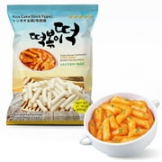 Fusion Select Korean Rice Cakes, Korean Tteokbokki, Rice Cake Sticks - Individually Wrapped - 600g