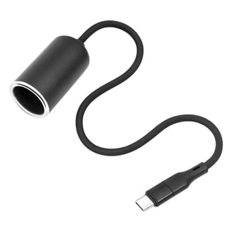 Cigarette Lighter Power Supply Cable, 1-Pack Car Cigarette Lighter  Male/Female Socket to DC 5.5mm x 2.1mm Plug Adapter