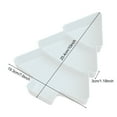 thumbnail image 5 of Shoreew Christmas Tree Divided Snack Tray Plastic Serving Dish for Fruits Nuts Candy Stackable Food Platter for Holiday Parties Space-Saving Kitchen Organizer, 5 of 7