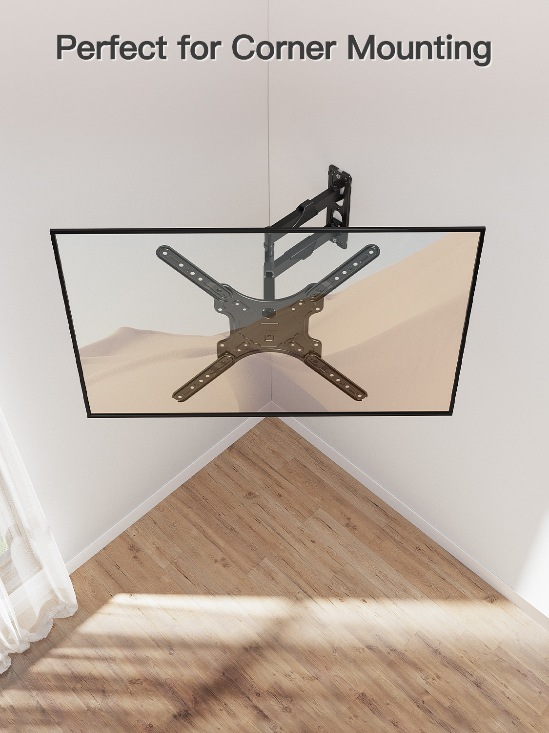 HOMOUNT Full Motion TV Wall Mount, 26–65 inch, 77 lbs photo 8