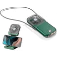 thumbnail image 1 of Ventilador de cuello portátil manos libres, recargable por USB, plegable, con soporte para teléfono móvil, multifuncional, perfecto para viajes y deportes., 1 of 5