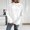 White/sweatshirts women trendy, variant on Cowl Neck Hoodie Sweatshirt for Women Oversized Plain Pullover Hoodies Plus Size Y2K Hooded Sweatshirts Winter Outfits with Pocket Beige,M