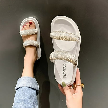 

Vedolay Wide Sandals for Women Women s Clip Toe Ankle Buckle Strap Flats Sandals Casual Dressy Womens Sandals Beige 7