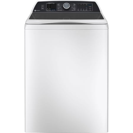 GE Profile - 5.4 Cu. Ft. High Efficiency Smart Top Load Washer with Smarter Wash Technology, Easier Reach & Direct Drive Motor - White
